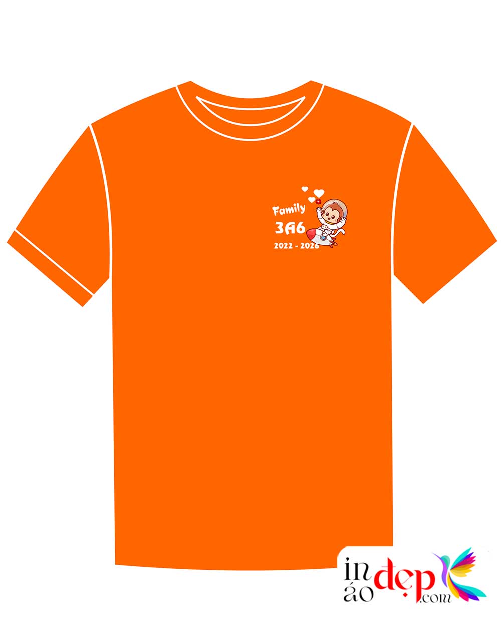 In áo Lớp 3A6 2022-2026 Học hết sức Chơi hết mình