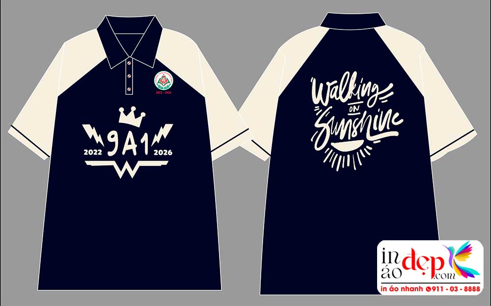 In áo Lớp 9A1 Trường THCS Phương Canh niên khóa 2022-2026