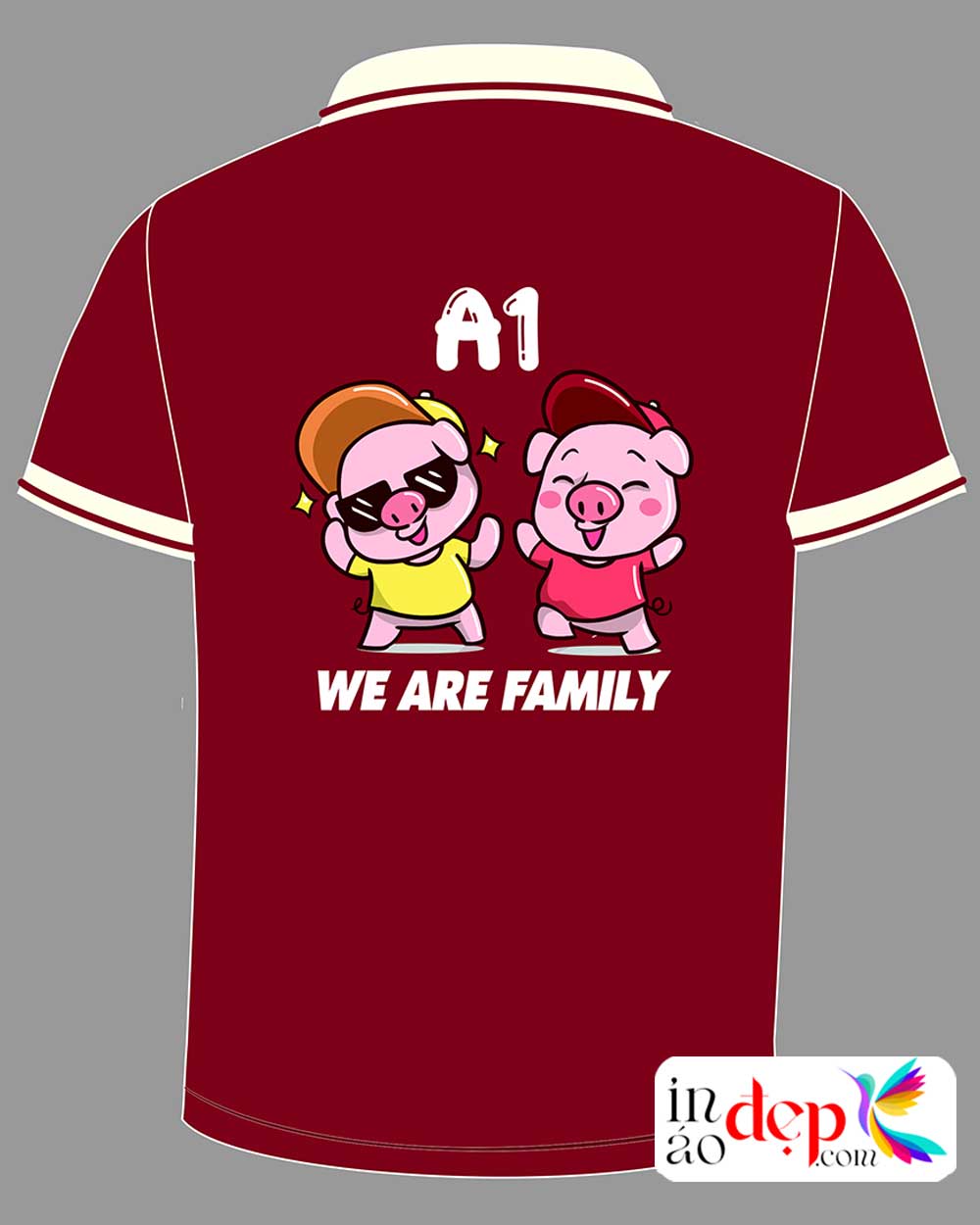 In áo Lớp A1 Trường Tiểu học Vạn Bảo - We are Family