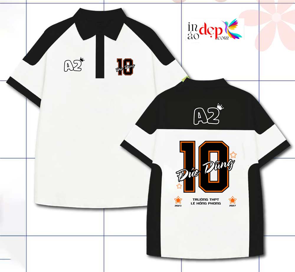In áo Lớp A2 Trường THPT Lê Hồng Phong 2023-2027 - Số 10 Đức Dũng