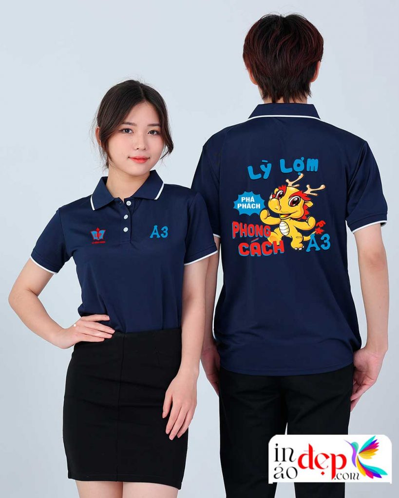 In áo Lớp A3 Trường Lê Hồng Phong màu xanh đen