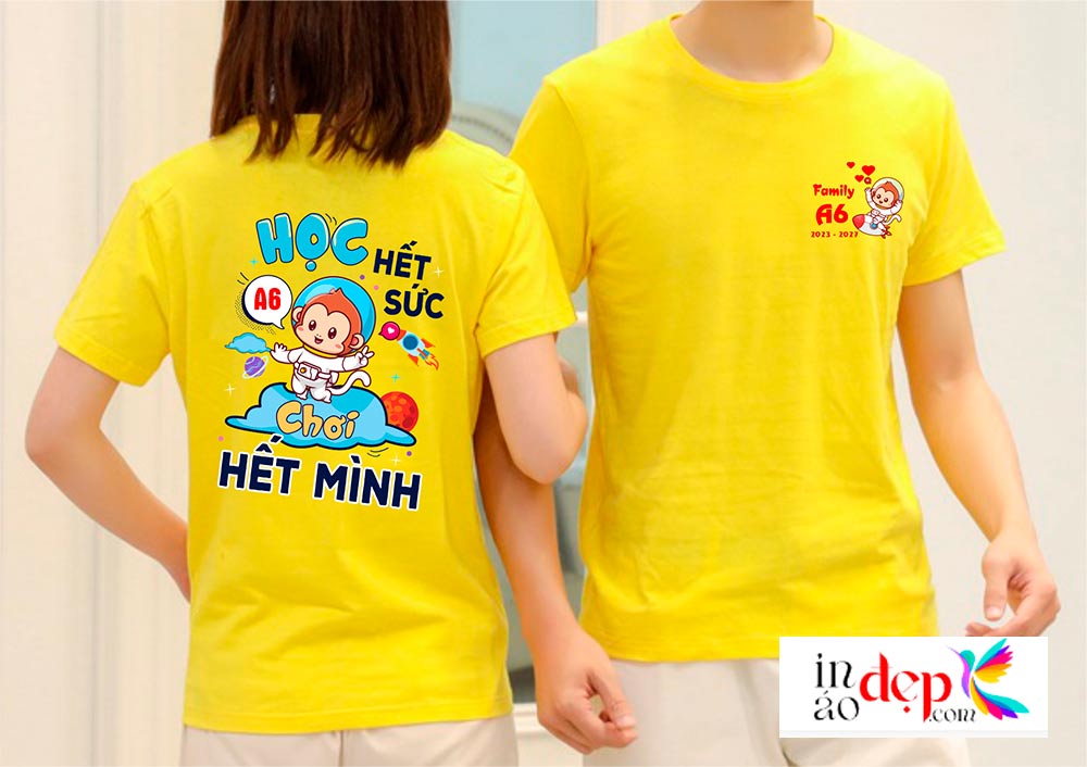 In áo Lớp A6 2023-2027 - Học hết sức Chơi hết mình