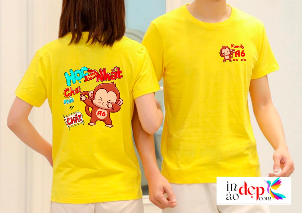 In áo Lớp A6 2023-2027 - Học hết sức Chơi hết mình