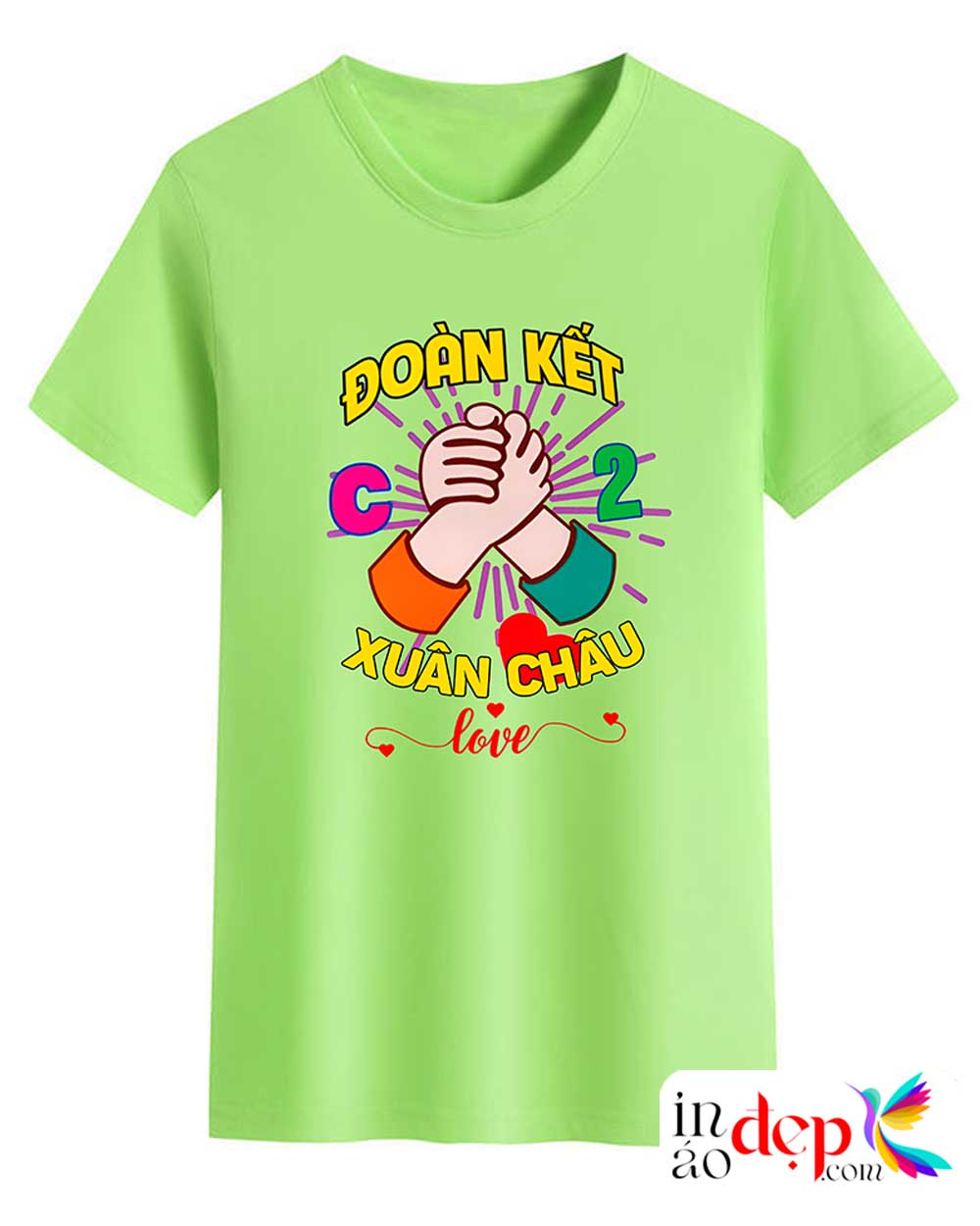 In áo Lớp C2 Xuân Châu love - Đoàn kết