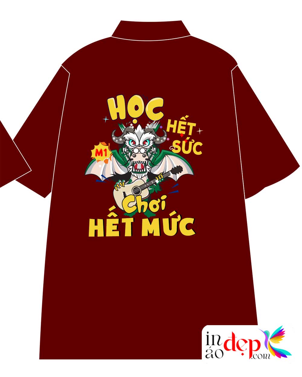 In áo Lớp M1 niên khóa 2023-2027 màu đỏ đô