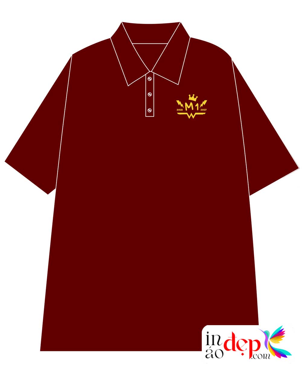 In áo Lớp M1 niên khóa 2023-2027 màu đỏ đô