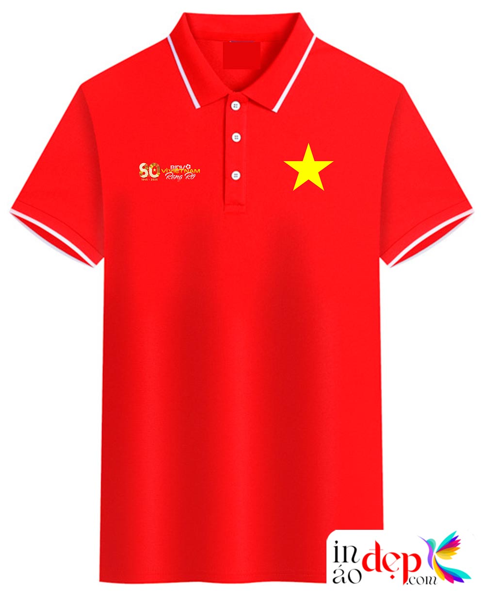 In áo cờ đỏ sao vàng BIDV - Vì Việt Nam rạng rỡ