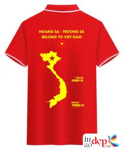 In áo cờ đỏ sao vàng Hoang Sa - Trương Sa Belong to Viet Nam