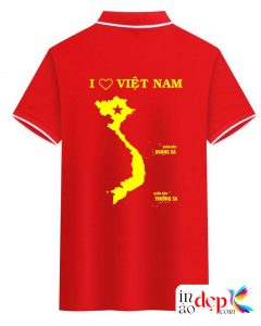 In áo cờ đỏ sao vàng I Love Việt Nam