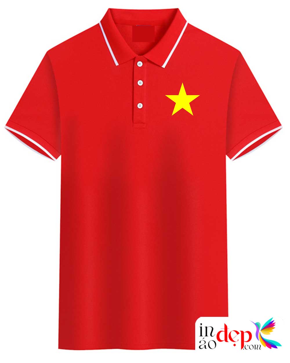 In áo cờ đỏ sao vàng I Love Việt Nam