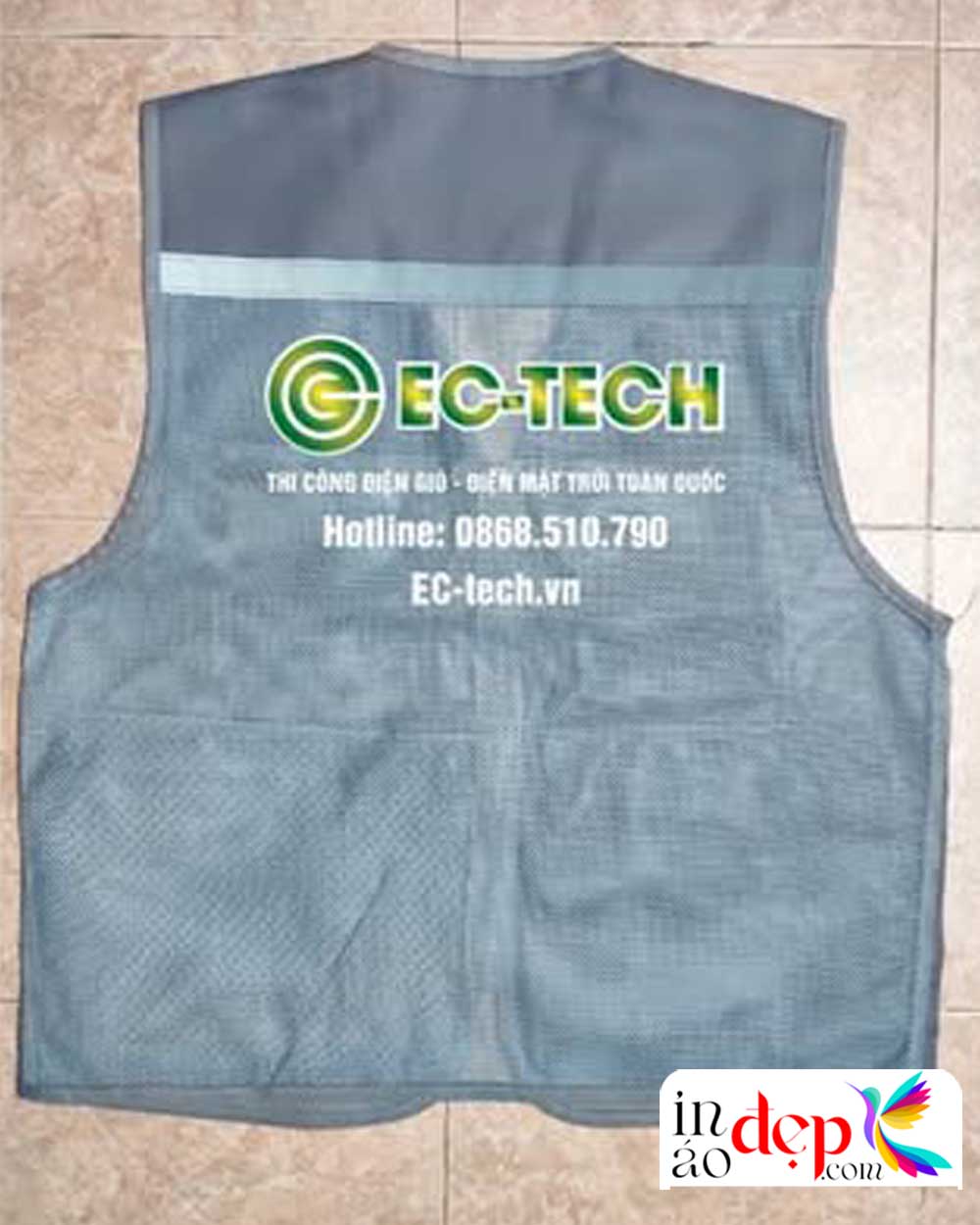 In áo gile Công ty EC-Tech