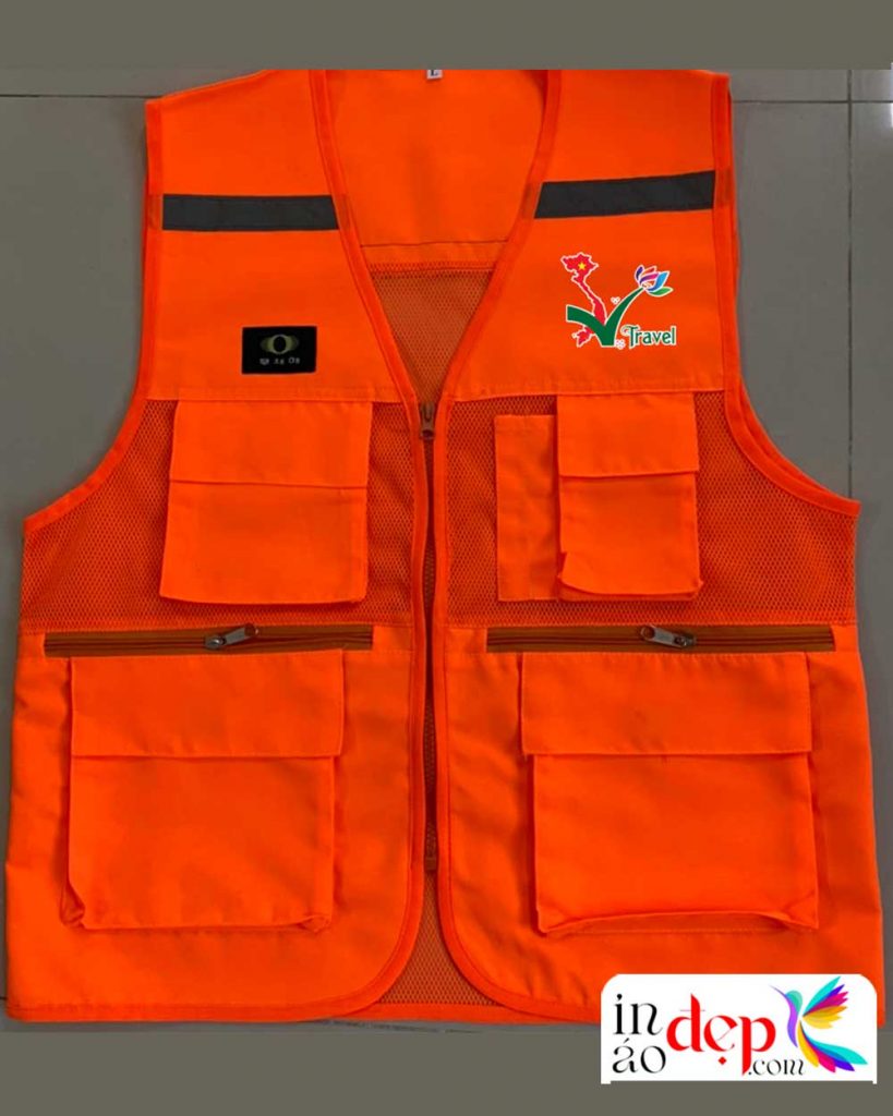 In áo gile Công ty TNHH Du lịch Quốc tế Sắc Việt