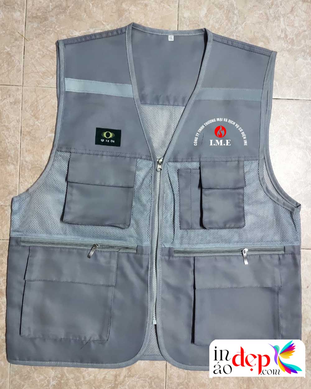 In áo gile Công ty TNHH Thương mại và Dịch vụ Cơ điện IME
