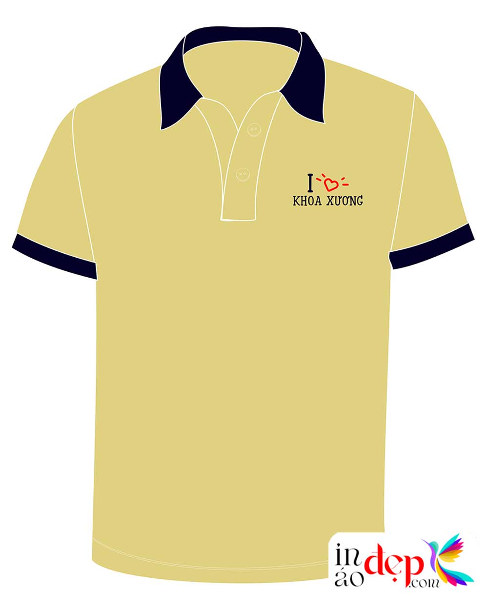 In áo phông I love Khoa Xương - Xanh Pôn