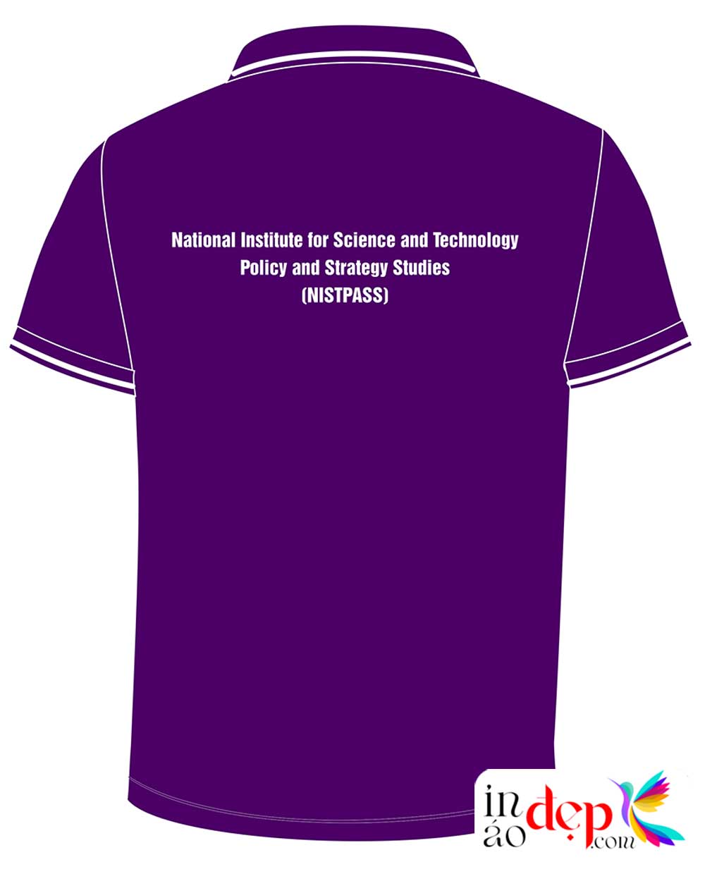 In áo phông National Institute for Science and Technology Policy and Strategy Studies (NISTPASS)