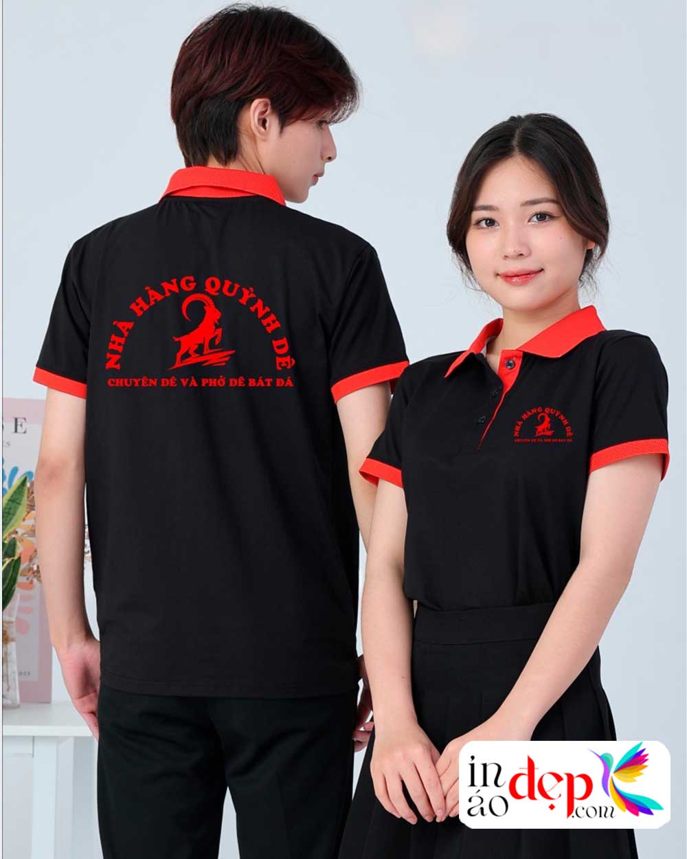 In áo phông Nhà hàng Quỳnh Dê