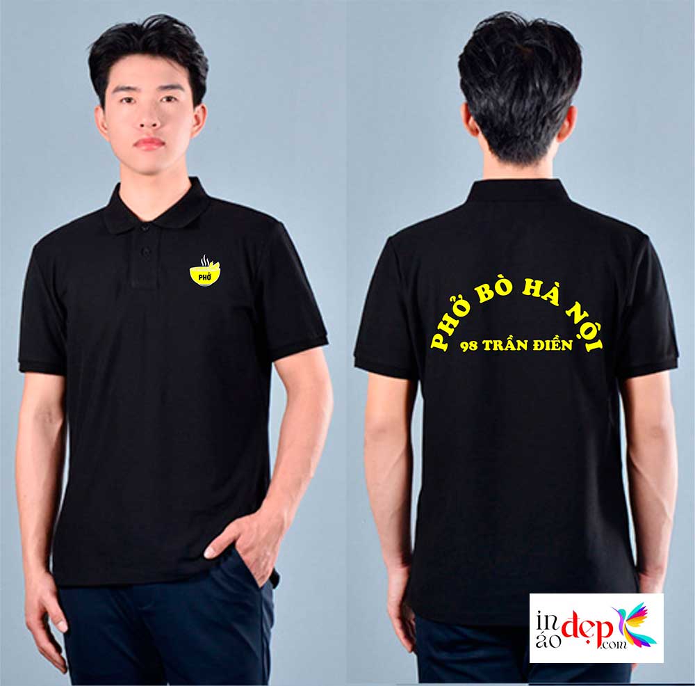 In áo phông Quán Phở bò Hà Nội 98 Trần Điền