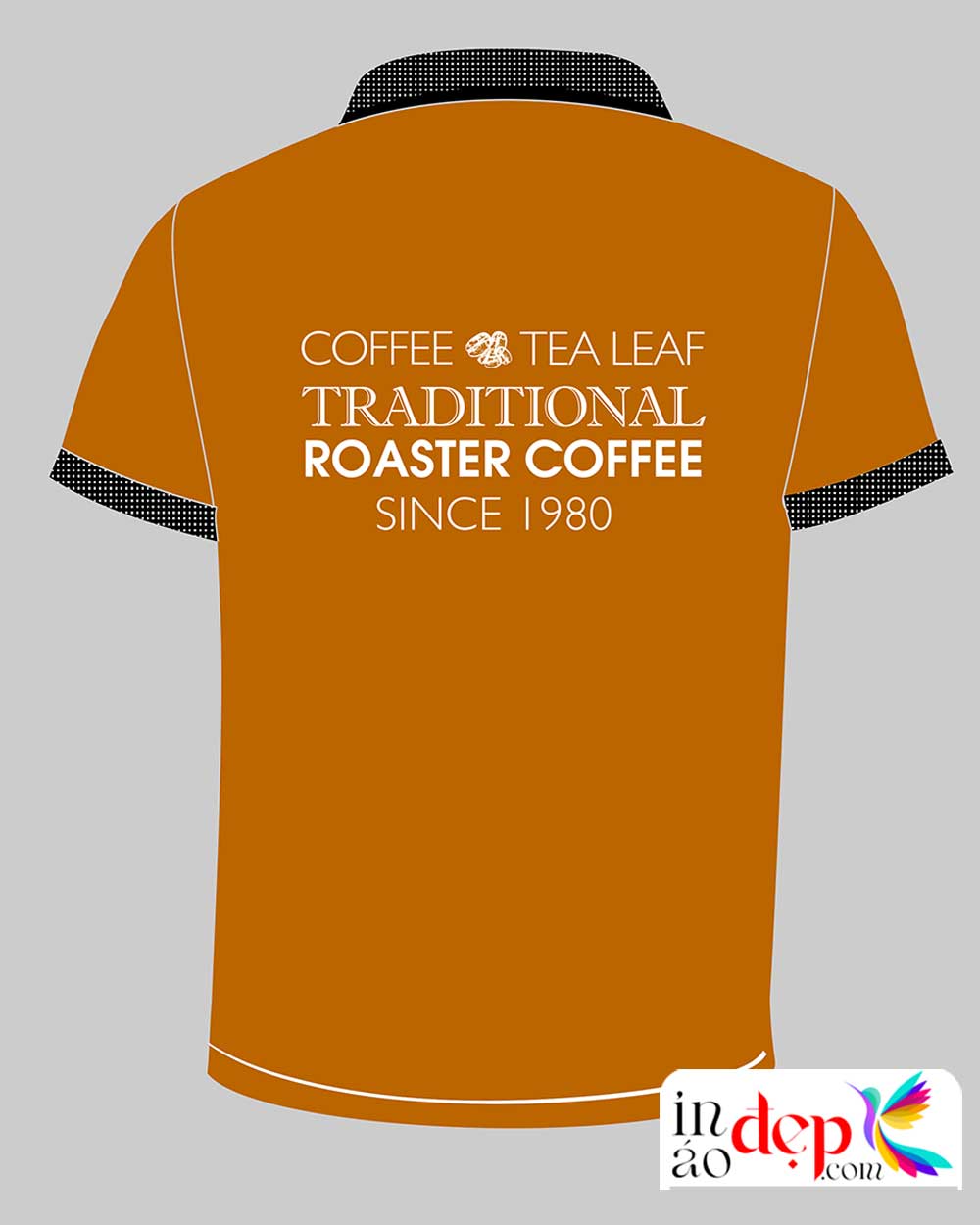 In áo phông Quán coffee Tea Leaf Traditional Roaster Coffee Since 1980