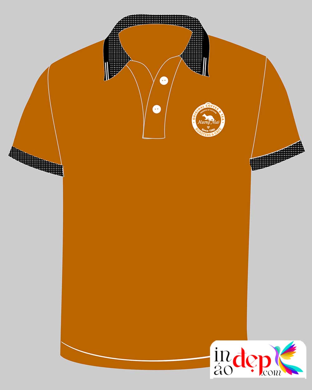 In áo phông Quán coffee Tea Leaf Traditional Roaster Coffee Since 1980