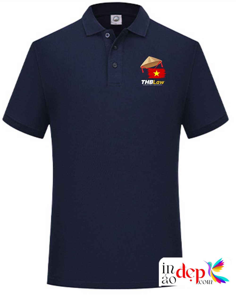 In áo phông THBLaw cùng hình nón lá - lá cờ đỏ