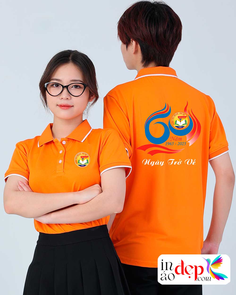 In áo phông Trường THPT Yên Lạc - Phú Thọ - 60 Năm Ngày trở về