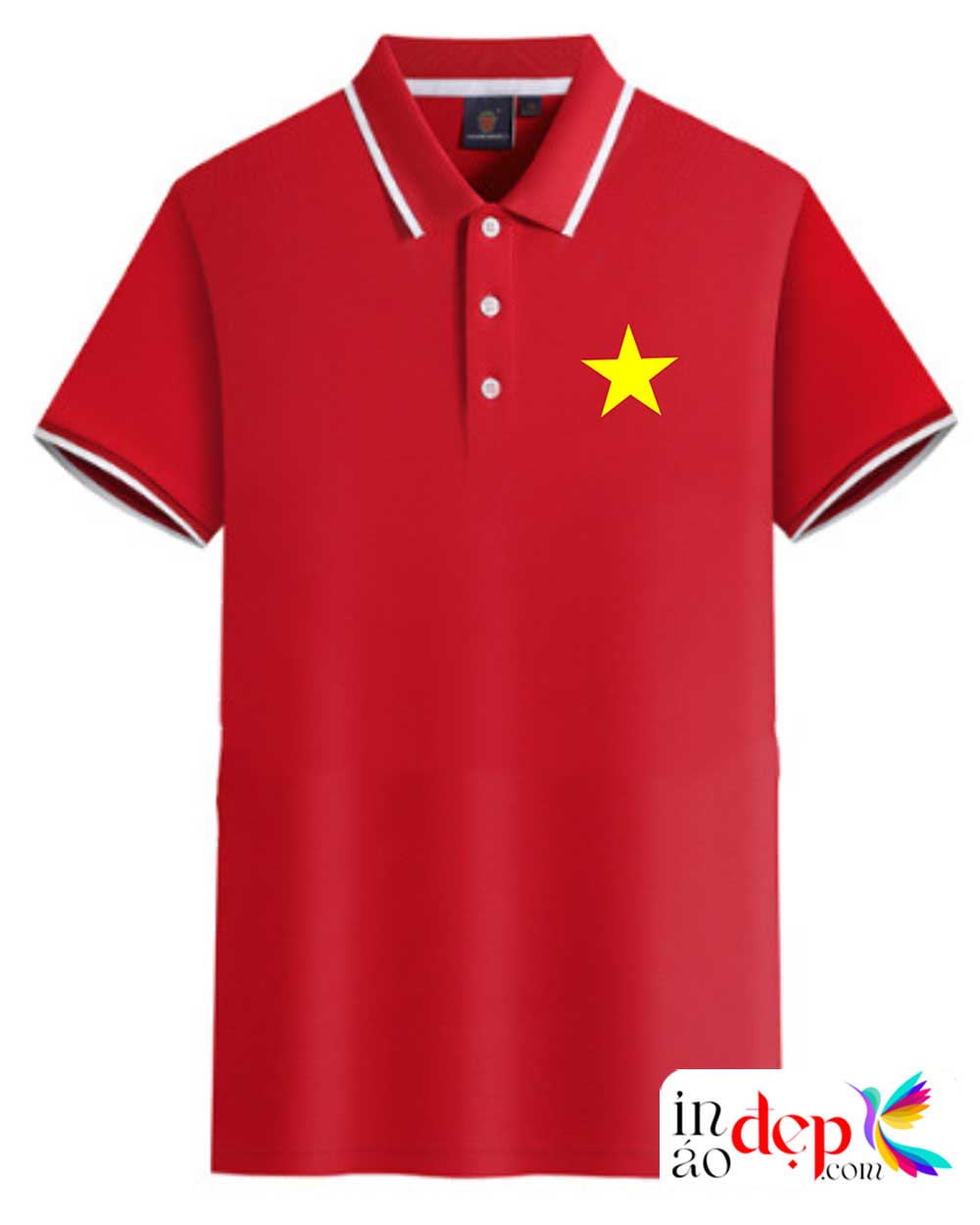 In áo phông Ủy ban Mặt trận Tổ Quốc Xã Thèn Chu Phìn