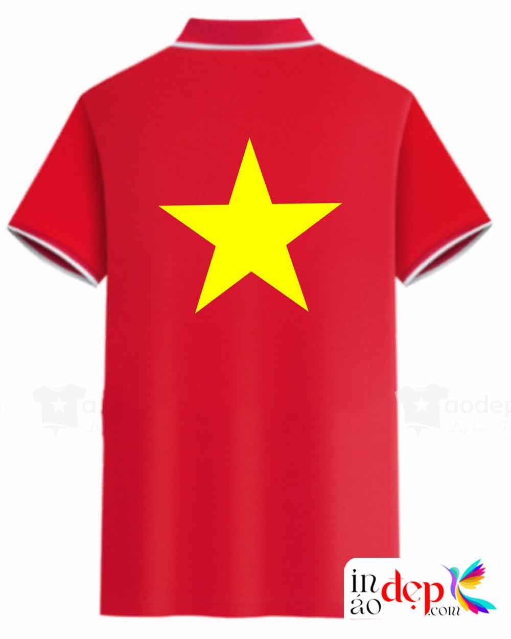 In áo phông Ủy ban mặt trận Tổ quốc Việt Nam Xã Thèn Chu Phìn