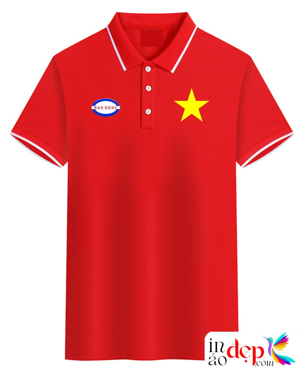 In áo phông cờ đỏ Tôi yêu Tổ quốc tôi - Bảo Ngọc