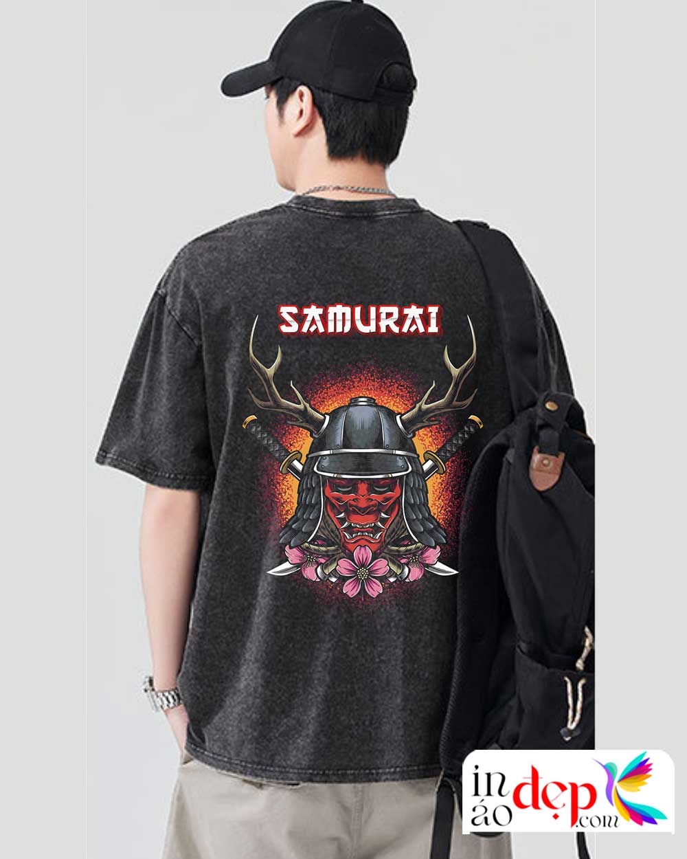 In áo phông đồng phục Samurai