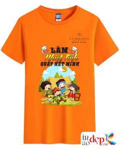 In áo phông màu cam Le Phuong Beauty