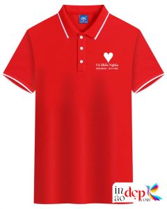 In áo phông màu đỏ Vũ Hiếu Nghĩa - 18 Nam Định City Việt Nam