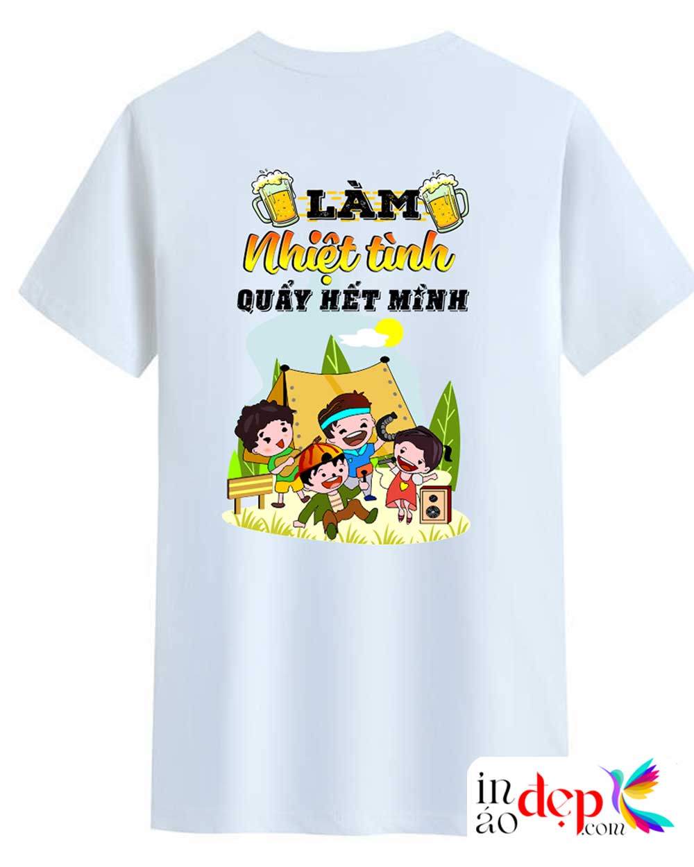 In áo phông màu trắng Le Phuong Beauty