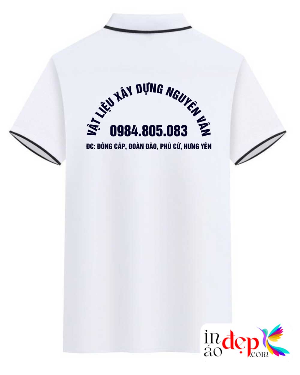 In áo phông màu trắng Vật liệu xây dựng Nguyên Vân