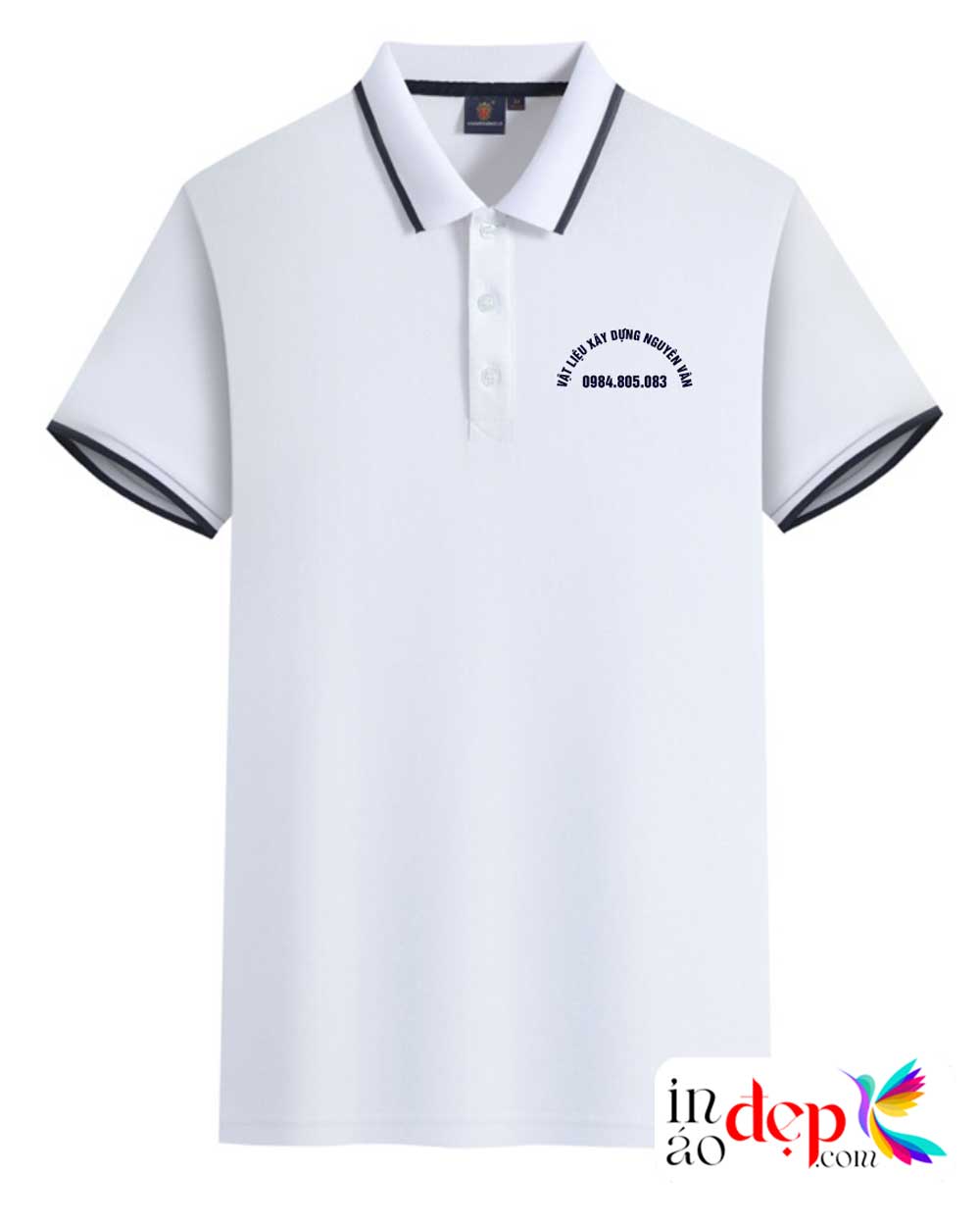 In áo phông màu trắng Vật liệu xây dựng Nguyên Vân