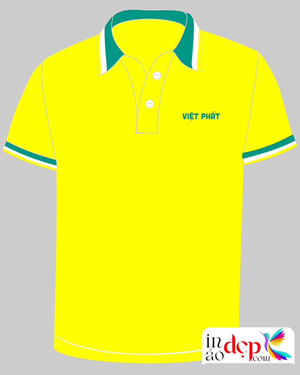 In áo phông màu vàng Vựa trái cây Việt Phát