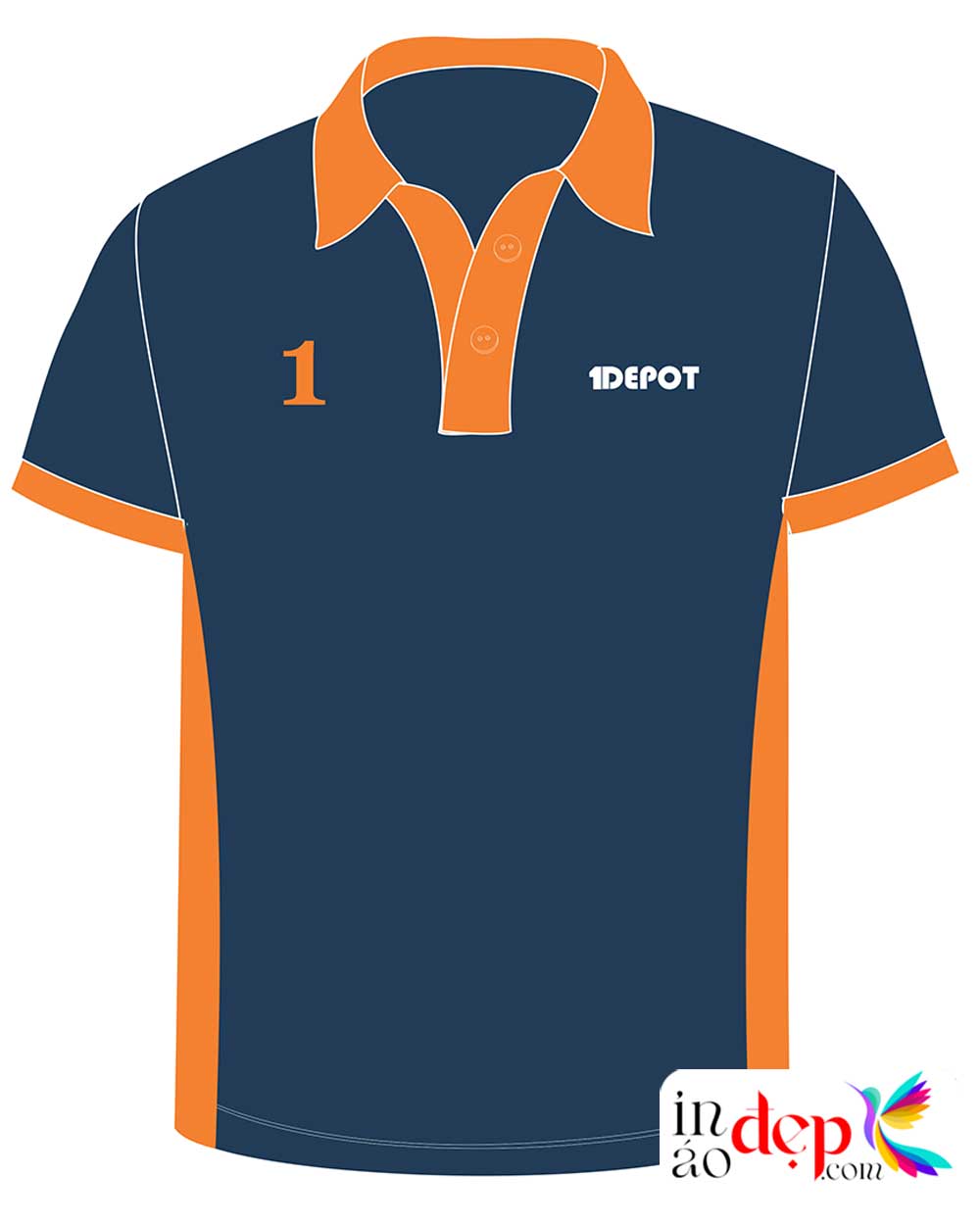 In áo phông màu xanh lục Công ty 1Depot