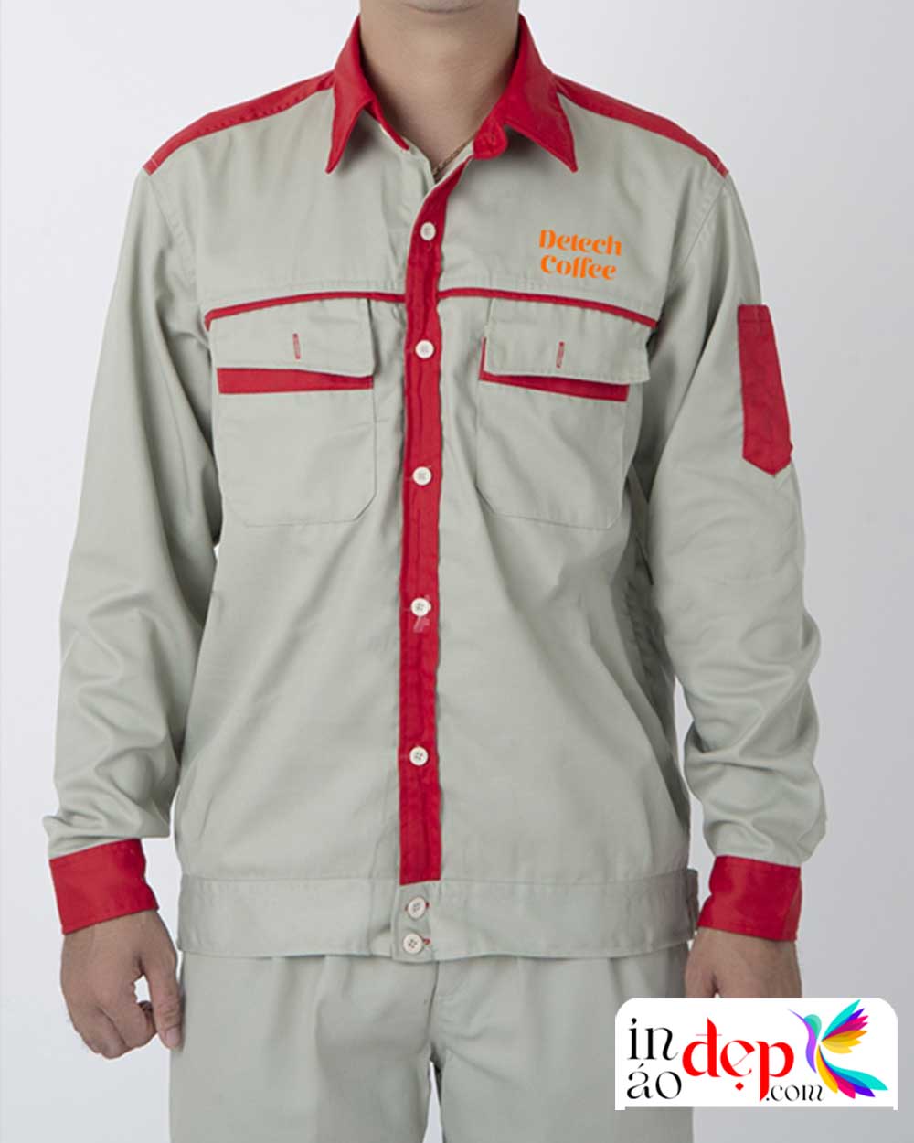 In đồng phục bảo hộ Công ty CP Cà phê Detech