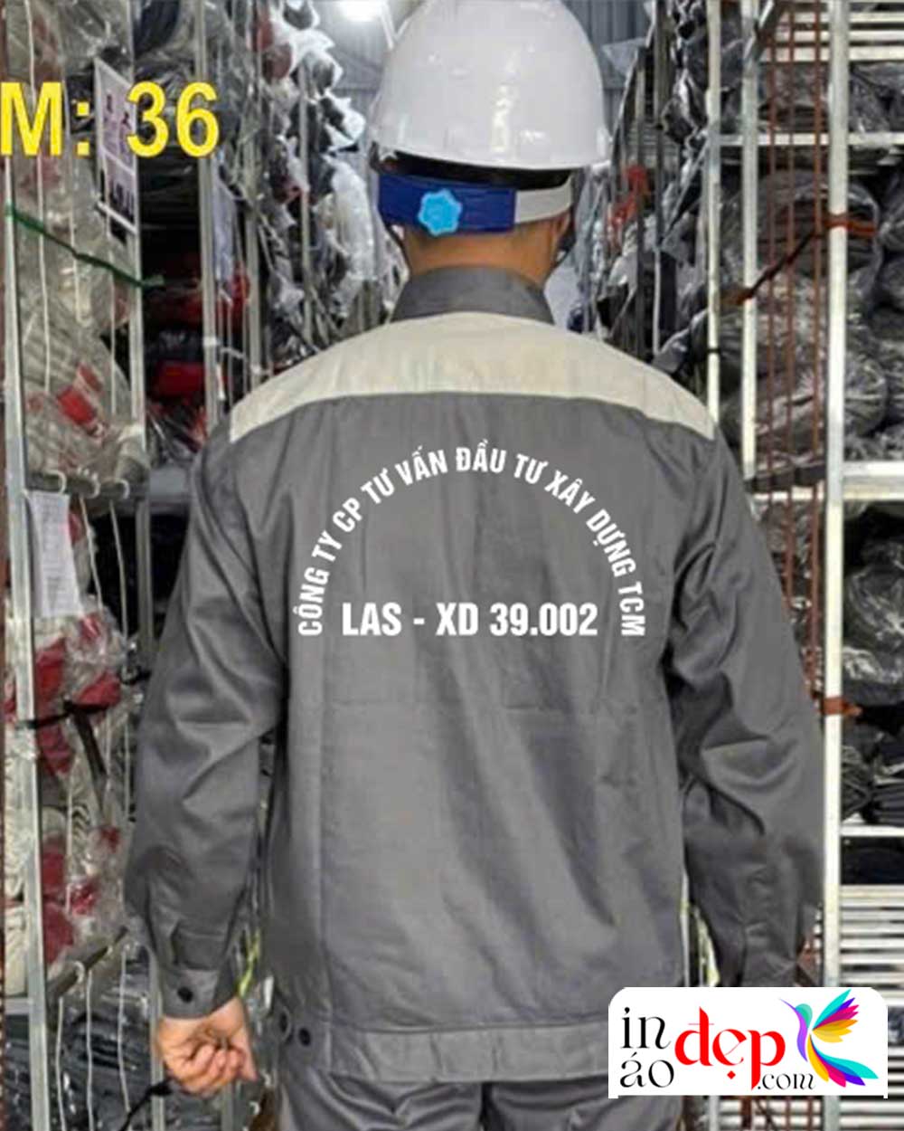 In đồng phục bảo hộ Công ty CP tư vấn đầu tư xây dựng TCM