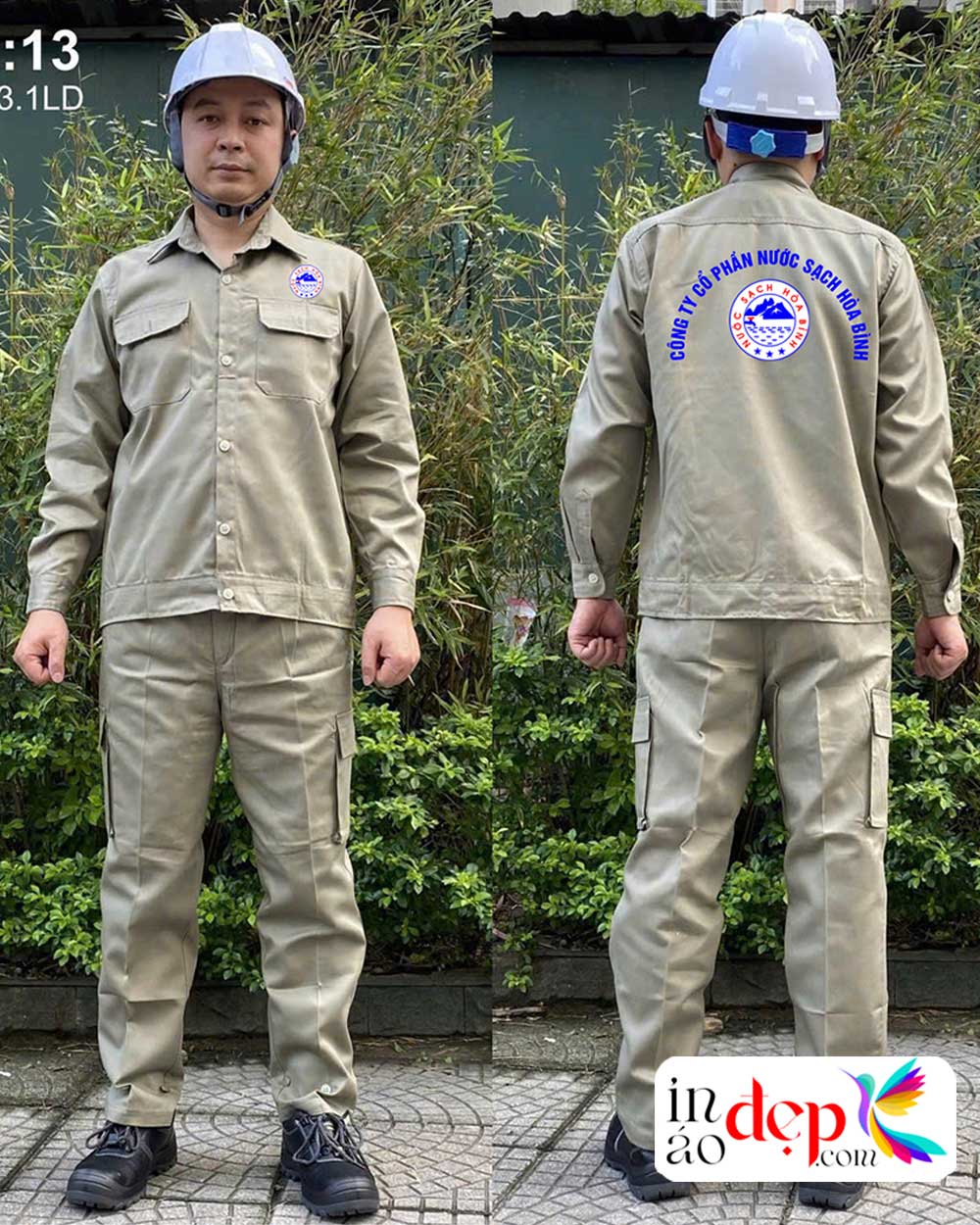 In đồng phục bảo hộ Công ty Cổ phần Nước sạch Hòa Bình