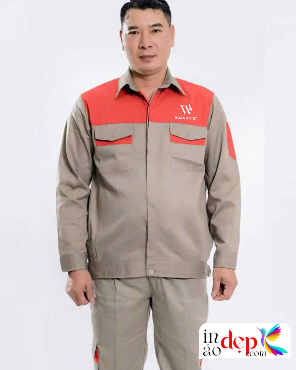 In đồng phục bảo hộ Công ty Hoàng Việt