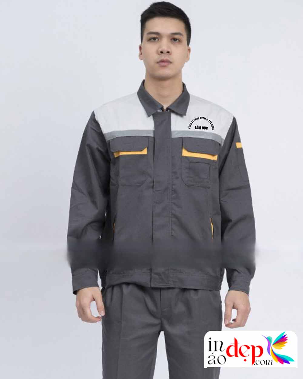 In đồng phục bảo hộ Công ty TNHH DVTM & Xây dựng Tâm Đức