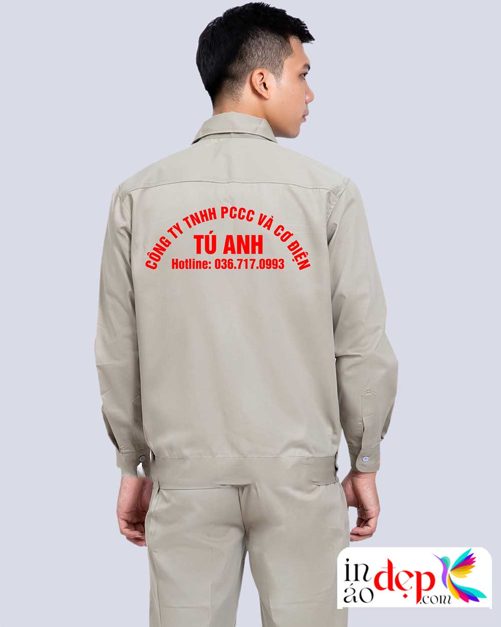 In đồng phục bảo hộ Công ty TNHH PCCC và Cơ điện Tú Anh