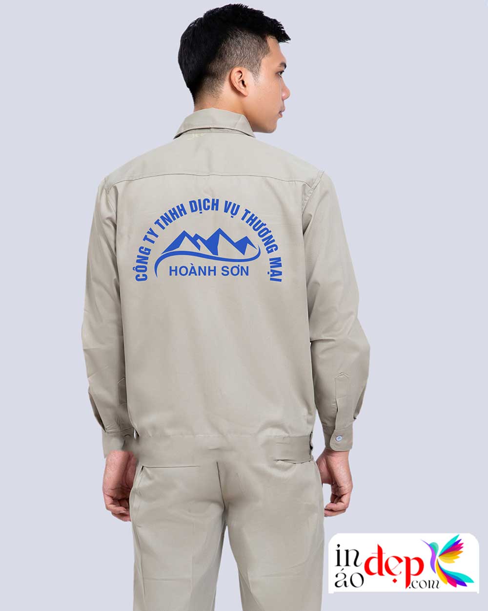 In đồng phục bảo hộ Công ty TNHH dịch vụ thương mại Hoành Sơn