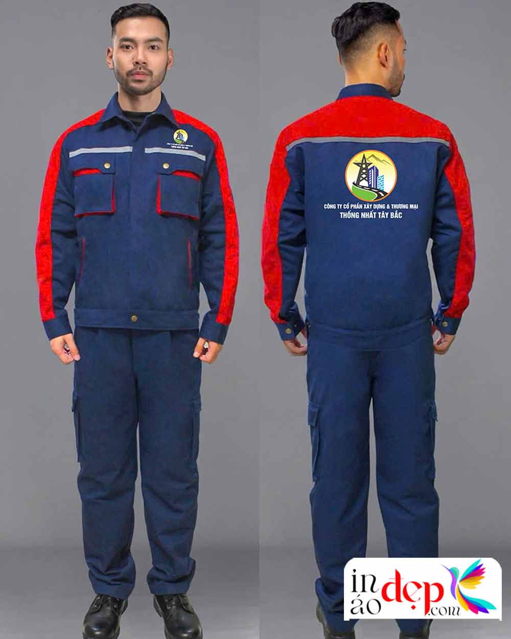 In đồng phục bảo hộ Công ty cổ phần xây dựng & thương mại Thống nhất Tây Bắc