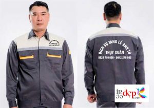 In đồng phục bảo hộ Dịch vụ tang lễ Anh Tú Thụy Xuân