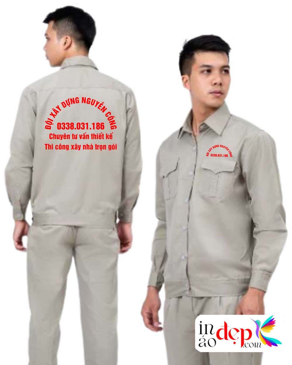 In đồng phục bảo hộ Đội xây dựng Nguyễn Công