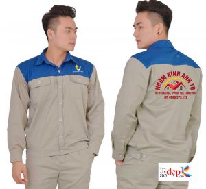 In đồng phục bảo hộ Nhôm kính Anh Tú