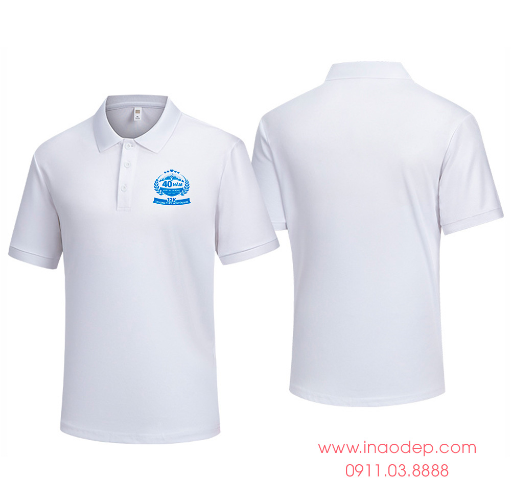 In áo Lớp 12K Trường THPT Nguyễn Huệ - 40 năm Ngày ra trường