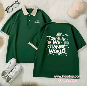 In áo Lớp A1 K60 Trường Láng Hạ - Together We change the world