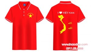 In áo cờ đỏ sao vàng Tôi yêu Việt Nam